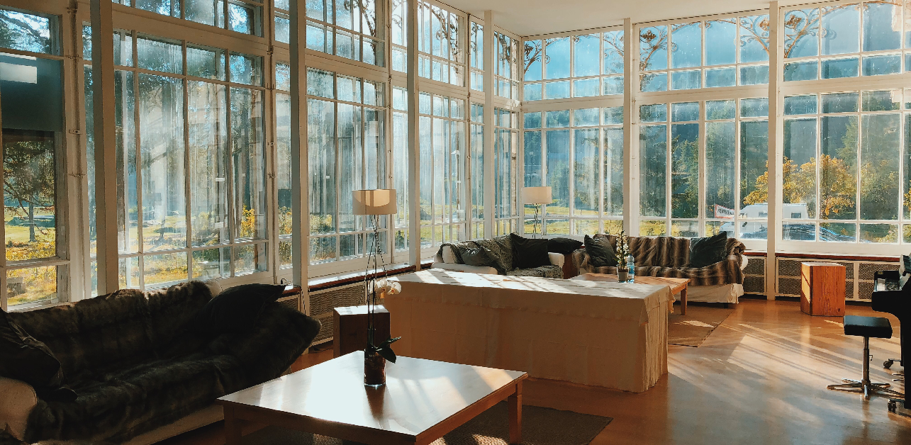 Spacious Colorado sunroom with large energy-efficient windows