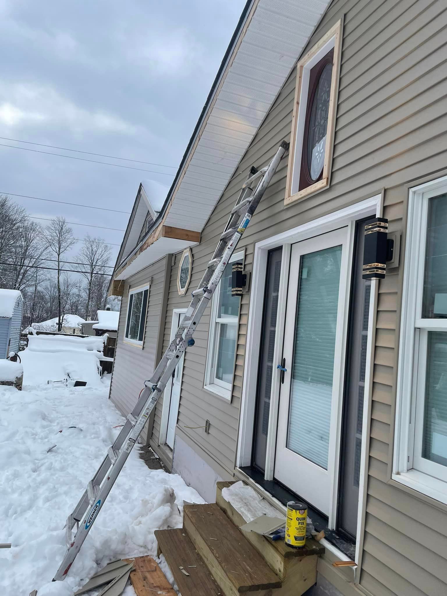 Ladder Outside The House | Wurtsboro, NY | Level 5 Renovations