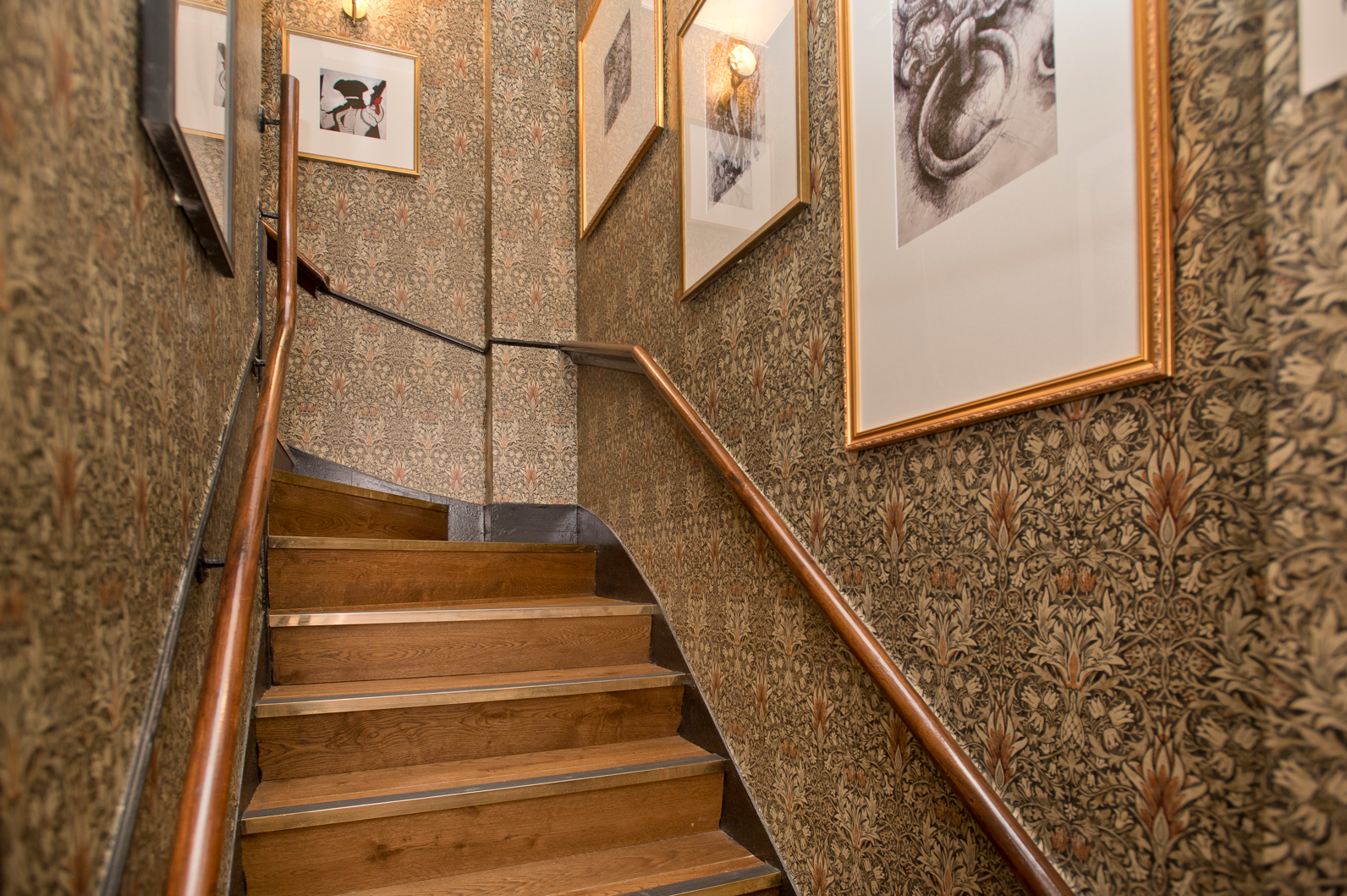 The Duchess, Marylebone, London, staircase to first floor