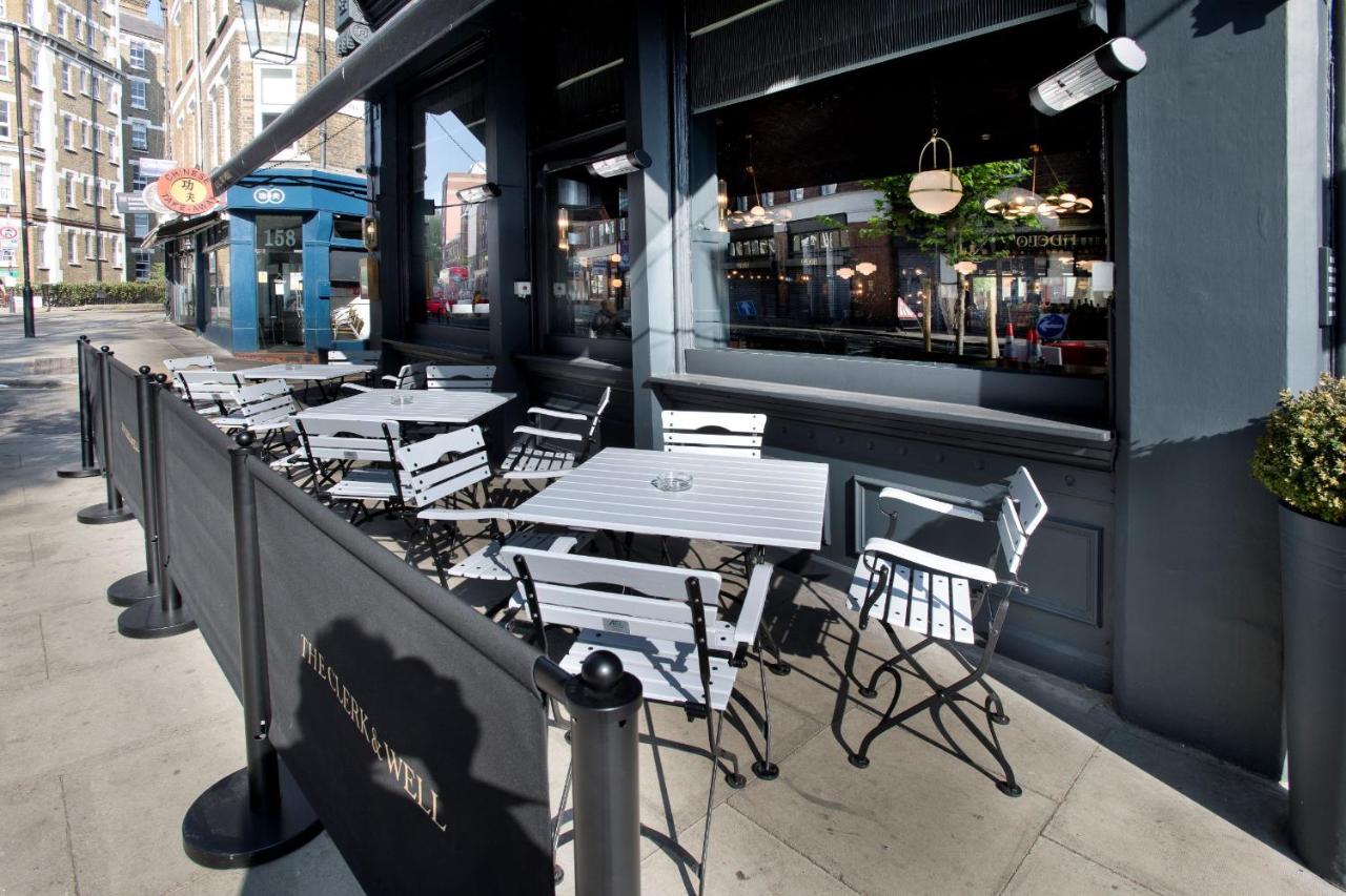 The Clerk & Well, London 3, external seating area