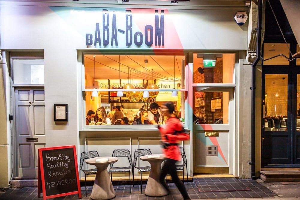 Ba Ba Boom, Clapham, London, external facade.