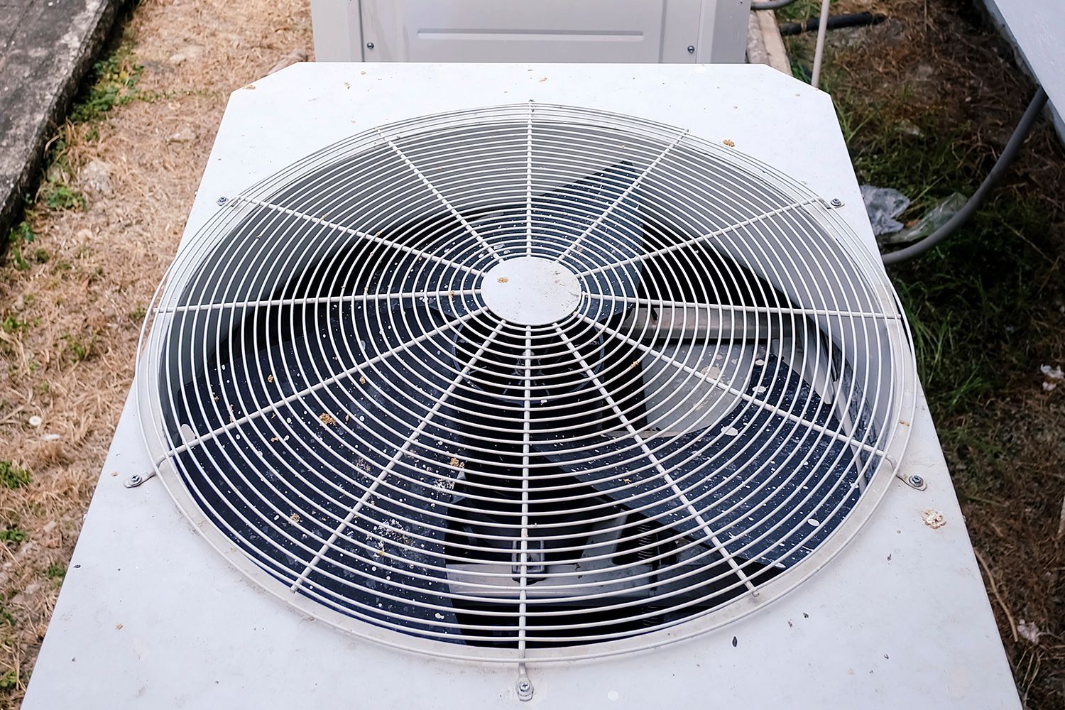 A close up of a fan on top of a white box.