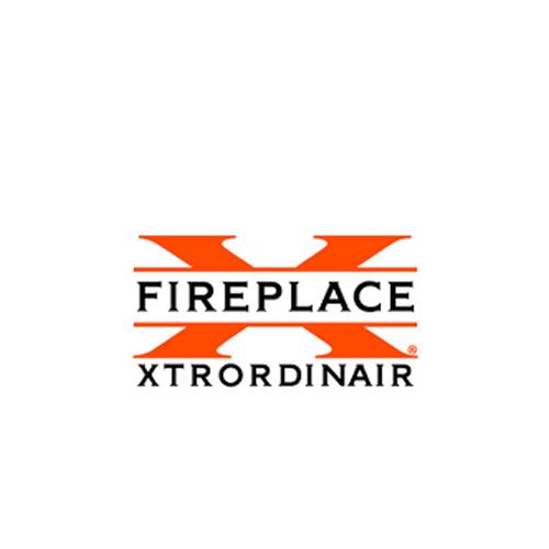 A fireplace xtrordinair logo on a white background