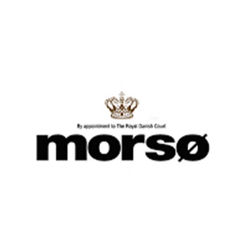A logo for morso with a crown on it