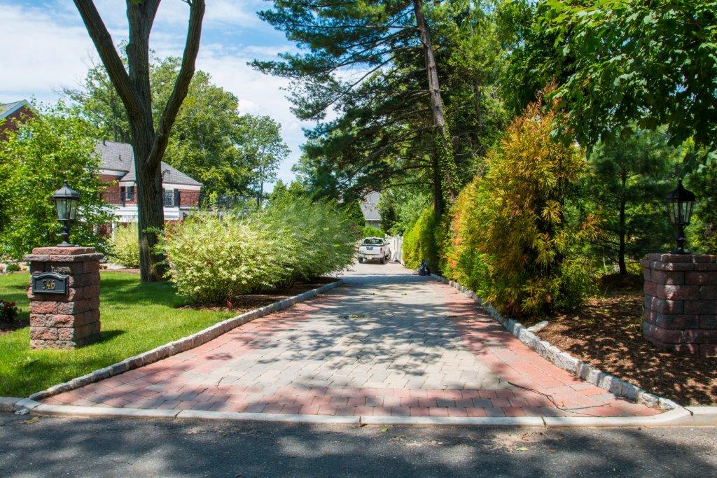 After Brick Paver Driveway — Tenafly, NJ — DeCarlo Landscaping Design