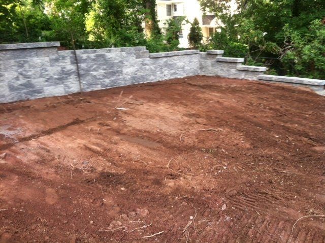 After Wall Construction — Tenafly, NJ — DeCarlo Landscaping Design