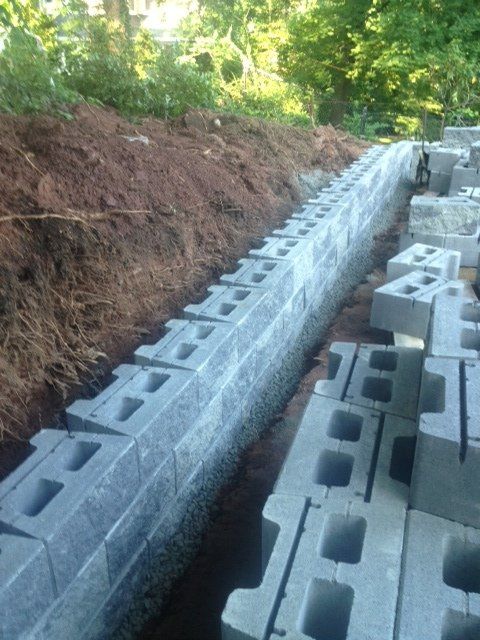 Before Wall Construction — Tenafly, NJ — DeCarlo Landscaping Design