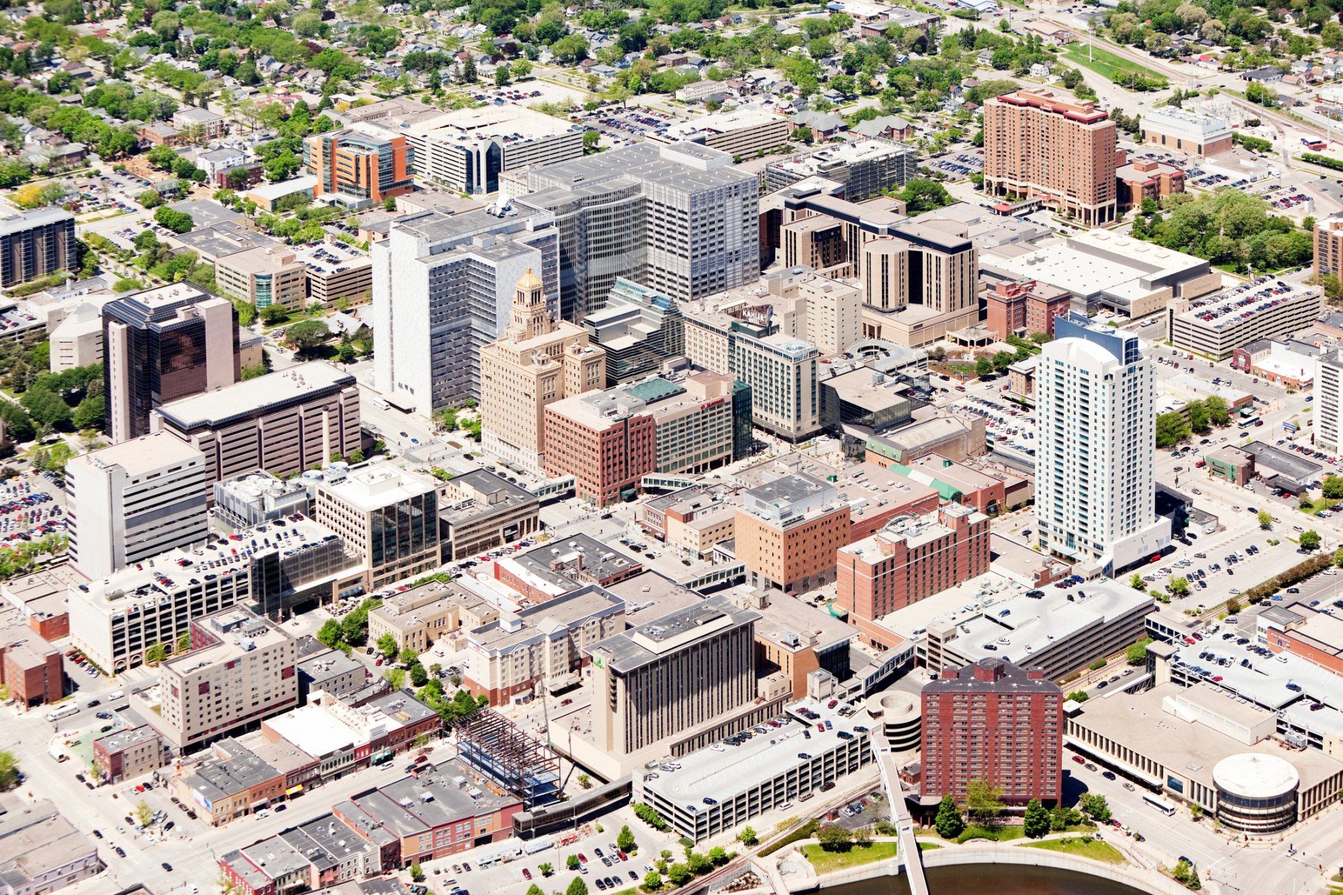 Person looking up stats on computer