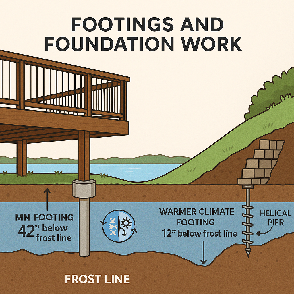 footings and foundation