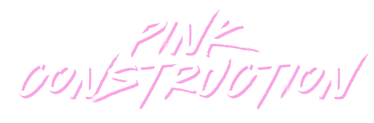 pink construction logo