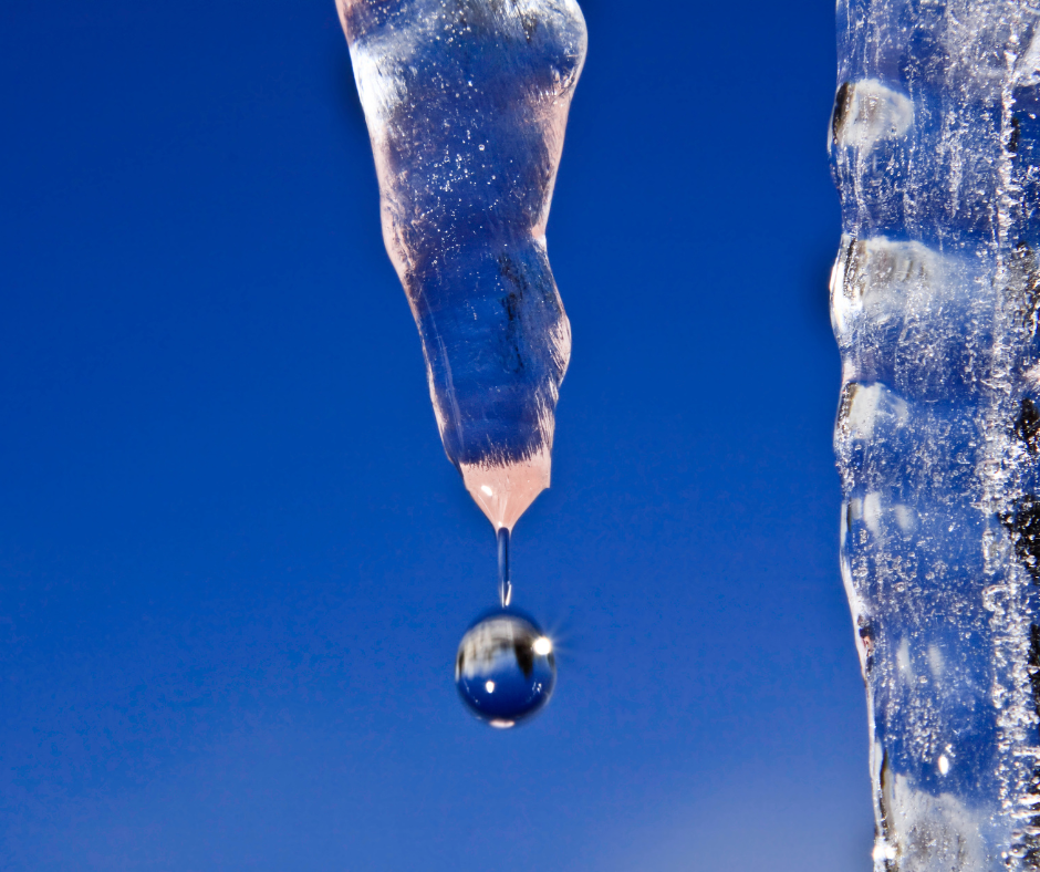 ice melt on wood deck​