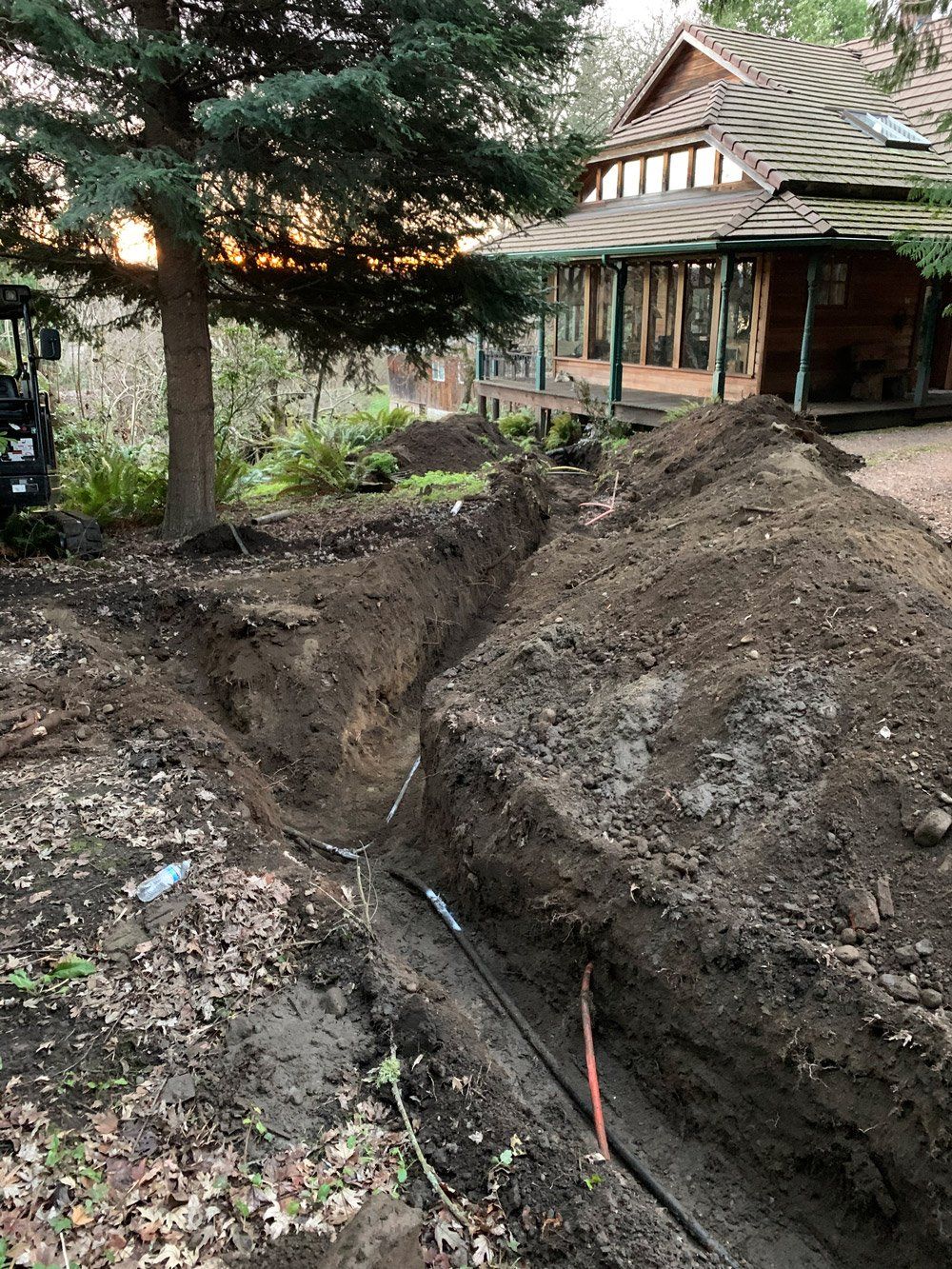 Water Connection — Snohomish, WA, — Smokey’s Tractor Werx & Excavation Inc.