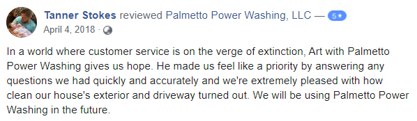 Palmetto Power Washing Review
