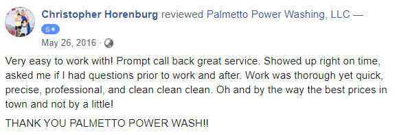 Palmetto Power Washing Review