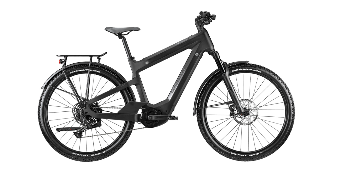 bici da trekking grigia