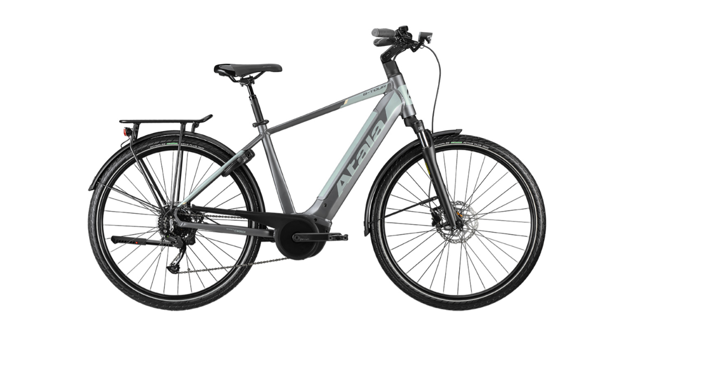 bici da trekking grigio scuro