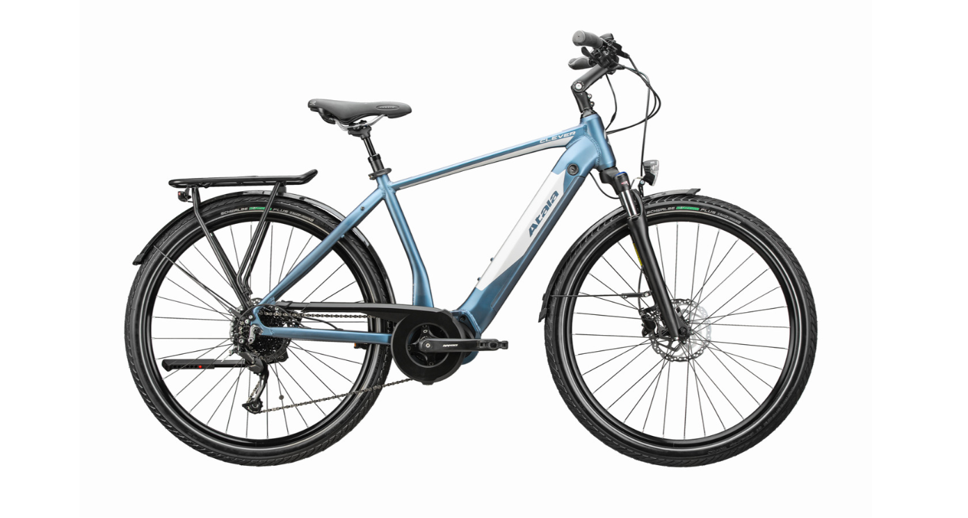 bici da trekking atala di colore blu notte