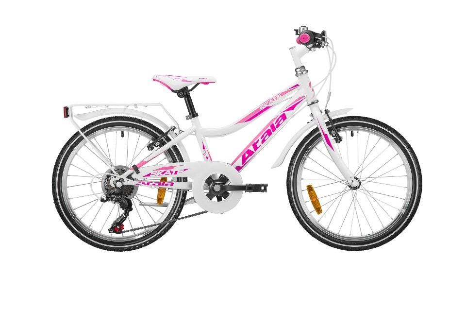 bici junior bianca e rosa