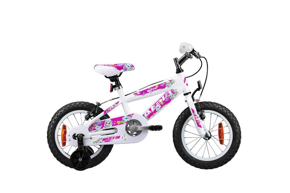 bici junior bianca e rosa