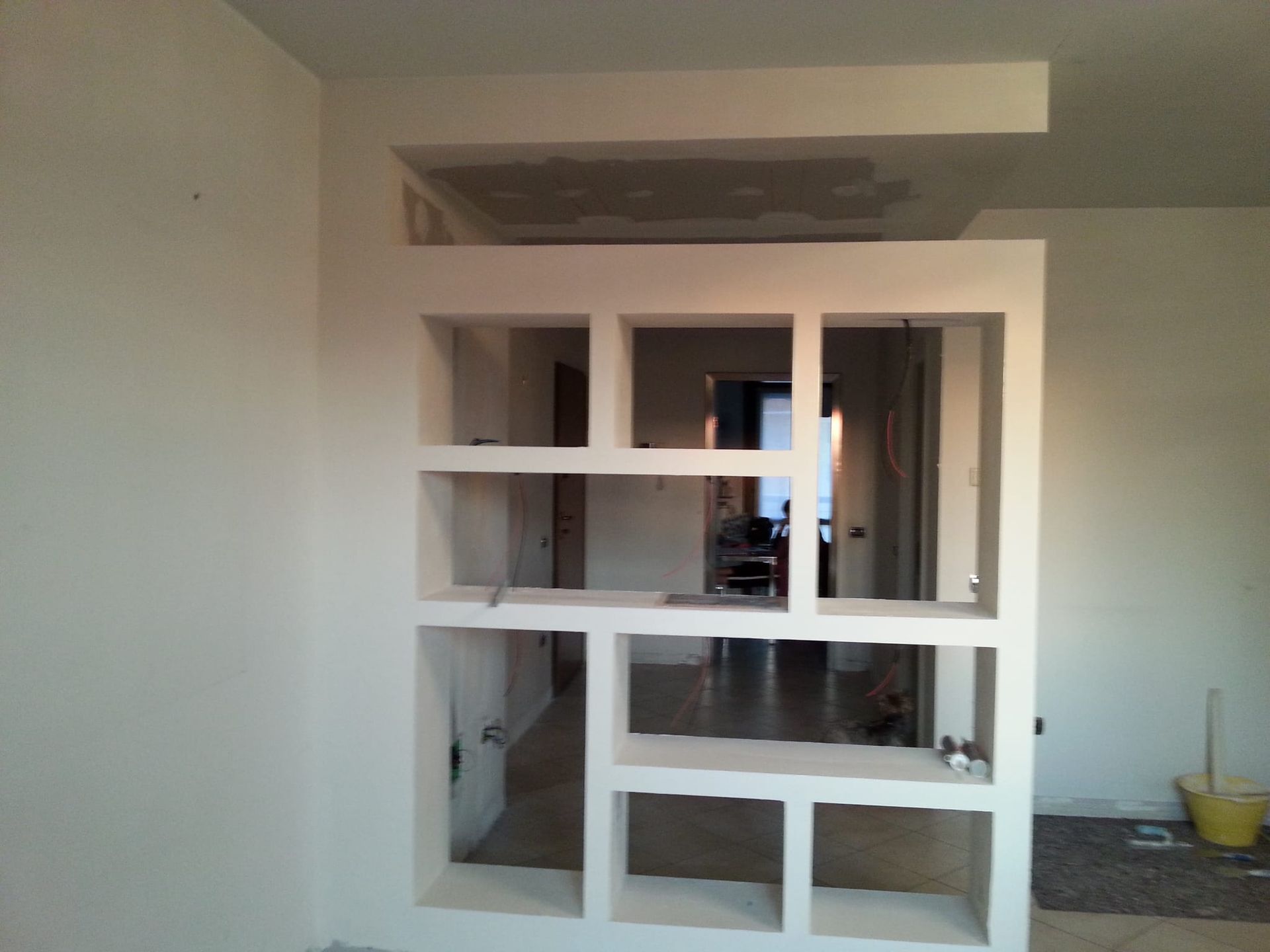 libreria cartongesso