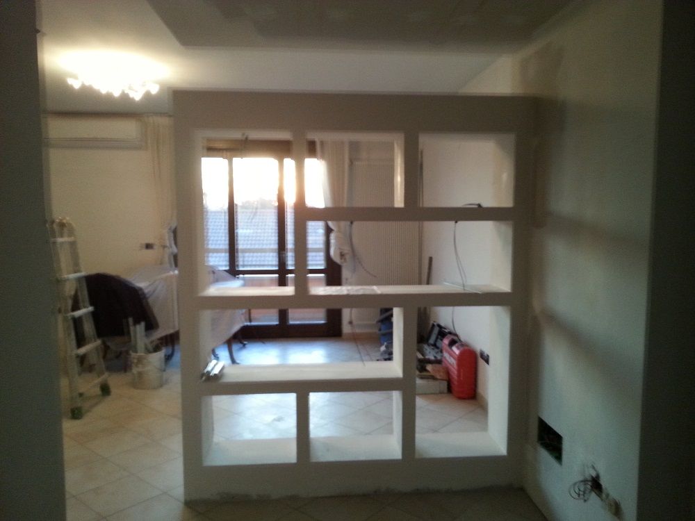 libreria cartongesso