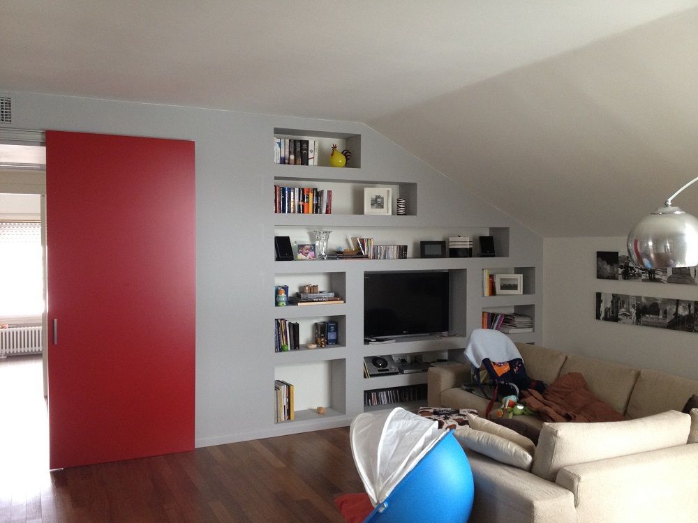 libreria cartongesso