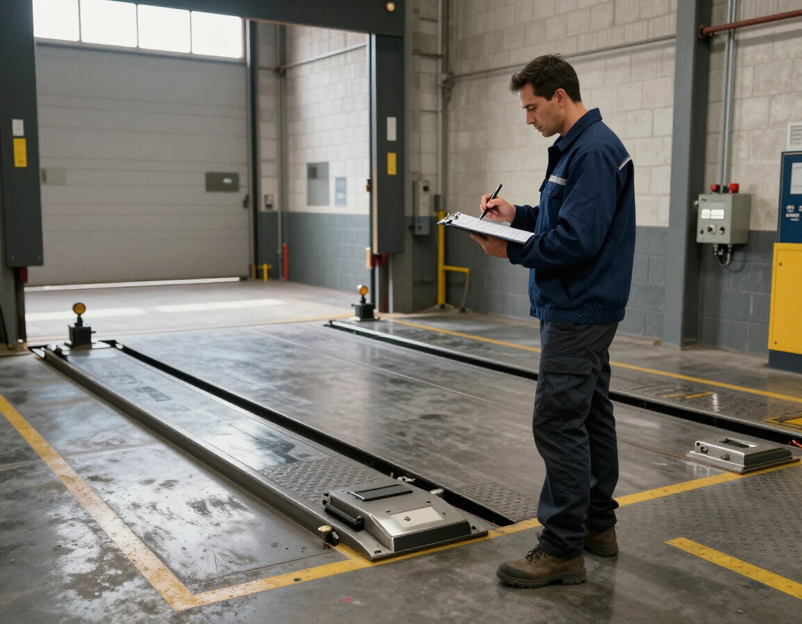 Técnico verificando equipos de carga MERIK