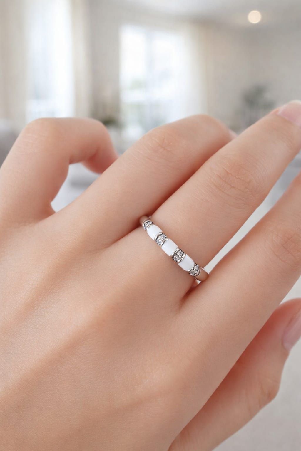 Anillo Blanca estilo Pandora