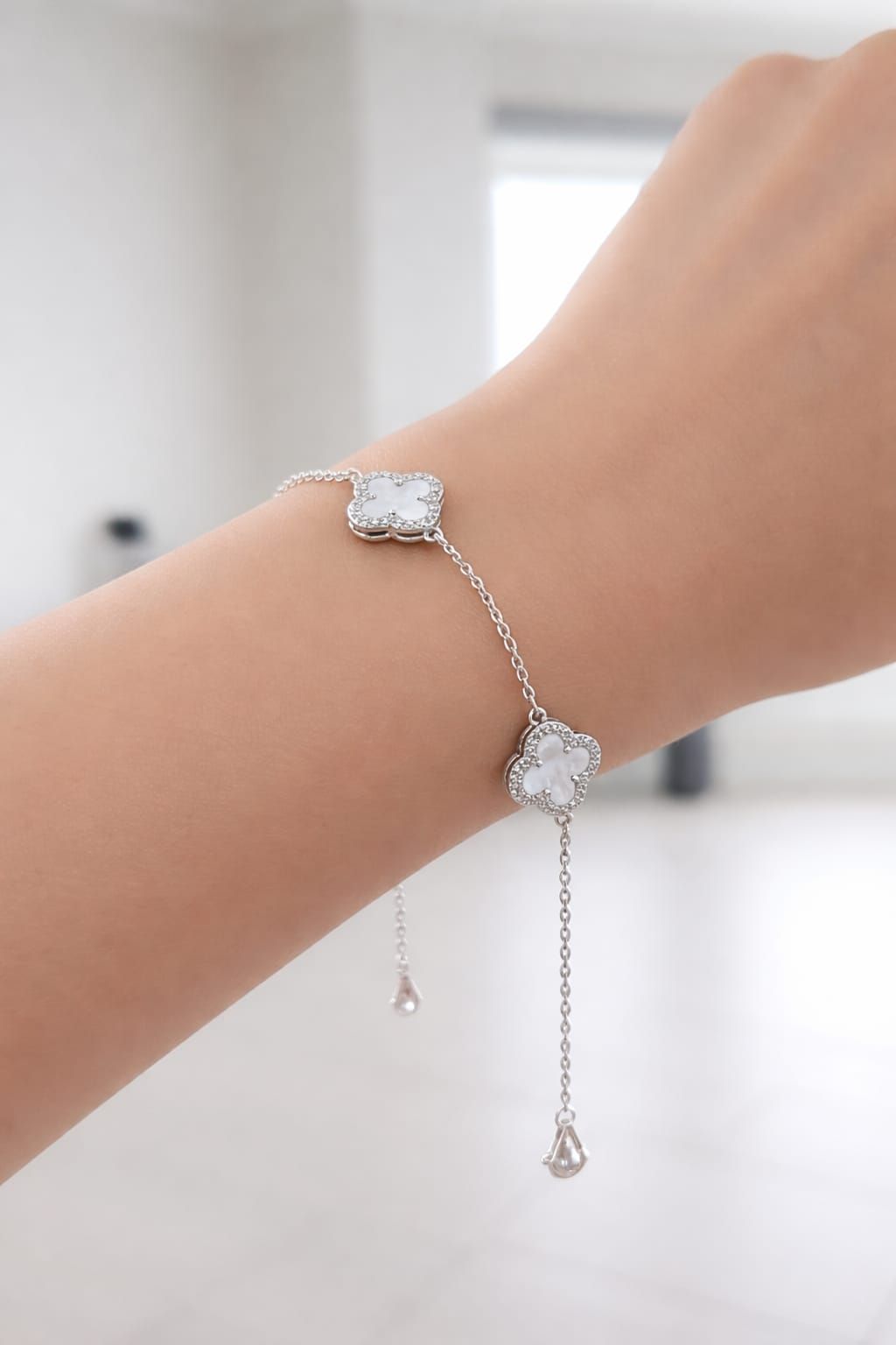 Pulsera Trébol Nácar