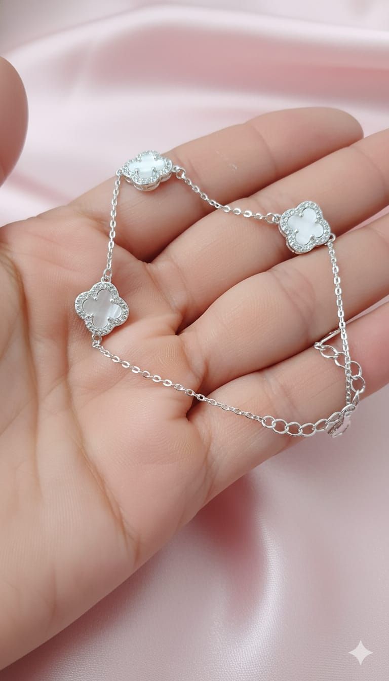 Pulsera Trébol Nácar