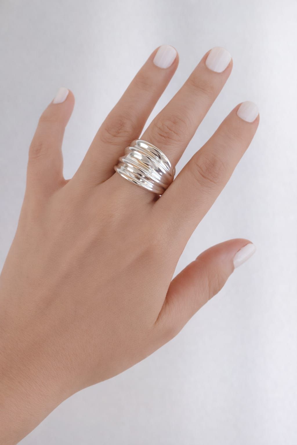 Anillo plata inflada