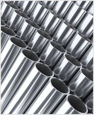 Rows of shiny metal tubes