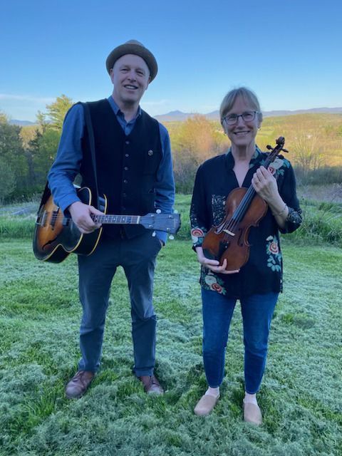 Beeswing, a string duo who performs at isham family farm