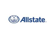 Allstate blue logo with the hands-in-a-circle icon on a white background