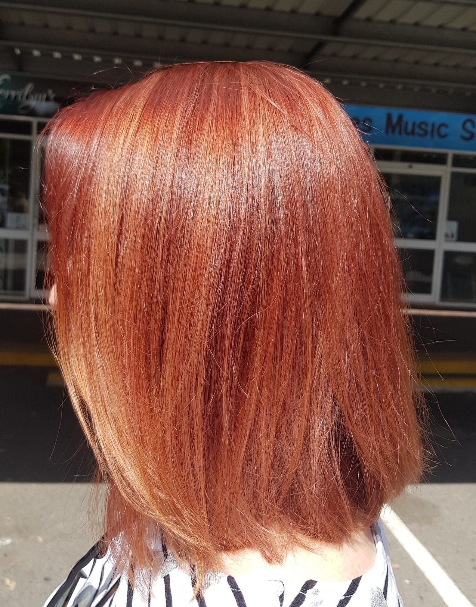 A Woman With Block Hair Colour — MLB Hair In  Smithfield, QLD