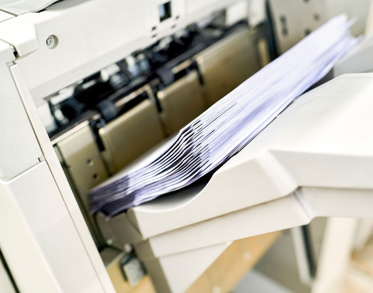 Stack of Papers in Printer — Lancaster, PA — Knight's Copier Sales & Service