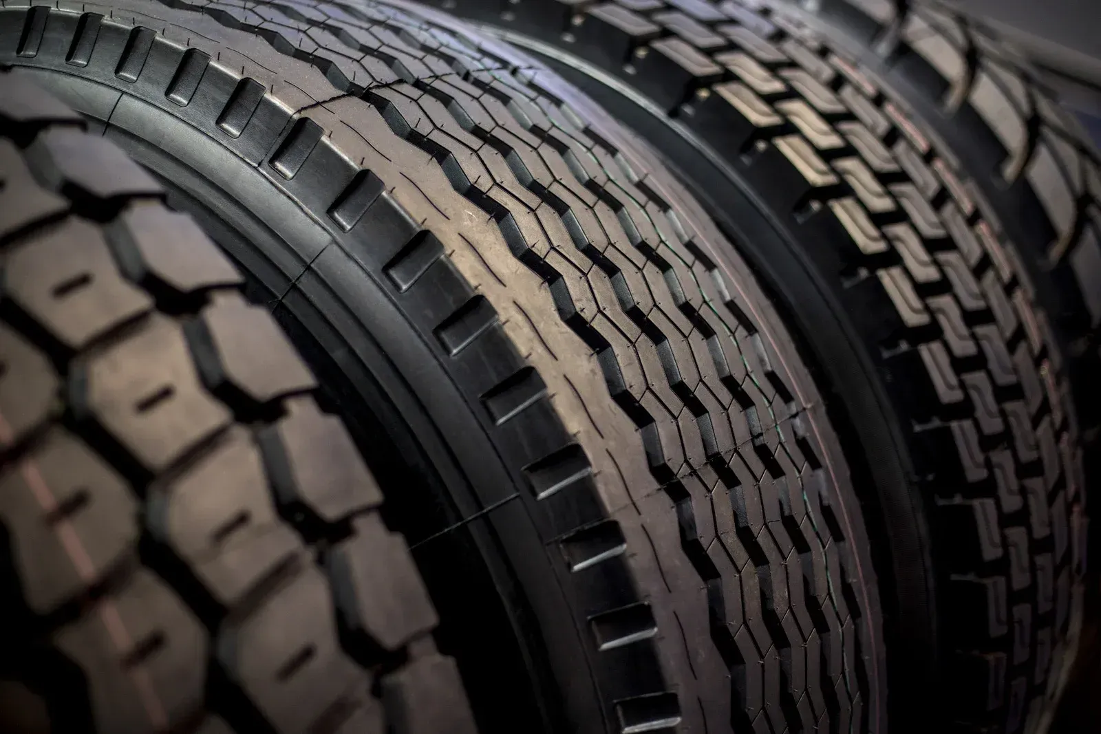 A close up of three tires stacked on top of each other