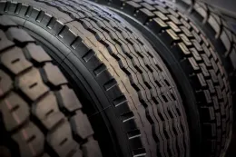 A close up of three tires stacked on top of each other
