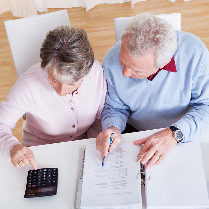 Division of Martial Debts — Couple Calculating Budget in Conway, AR