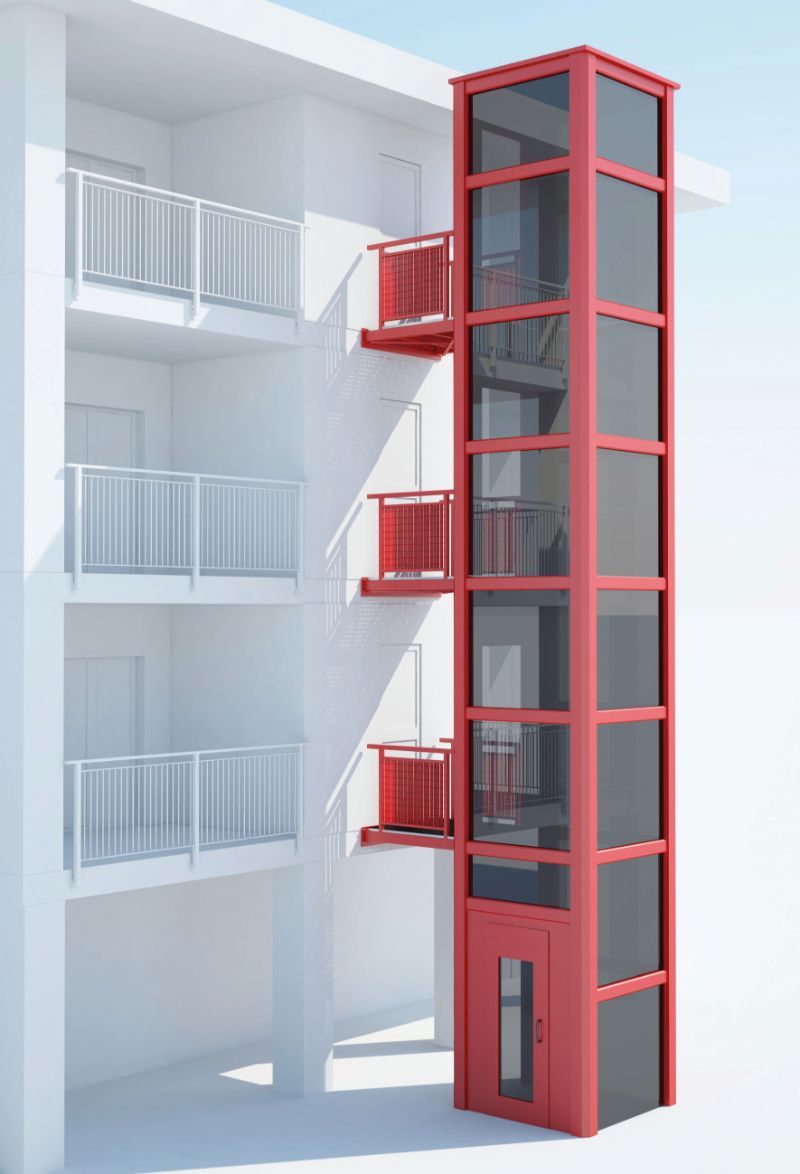 ascensore condominio esterno