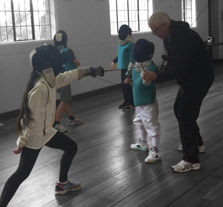 Peter Dinsdale Australian National Champion kids fencing