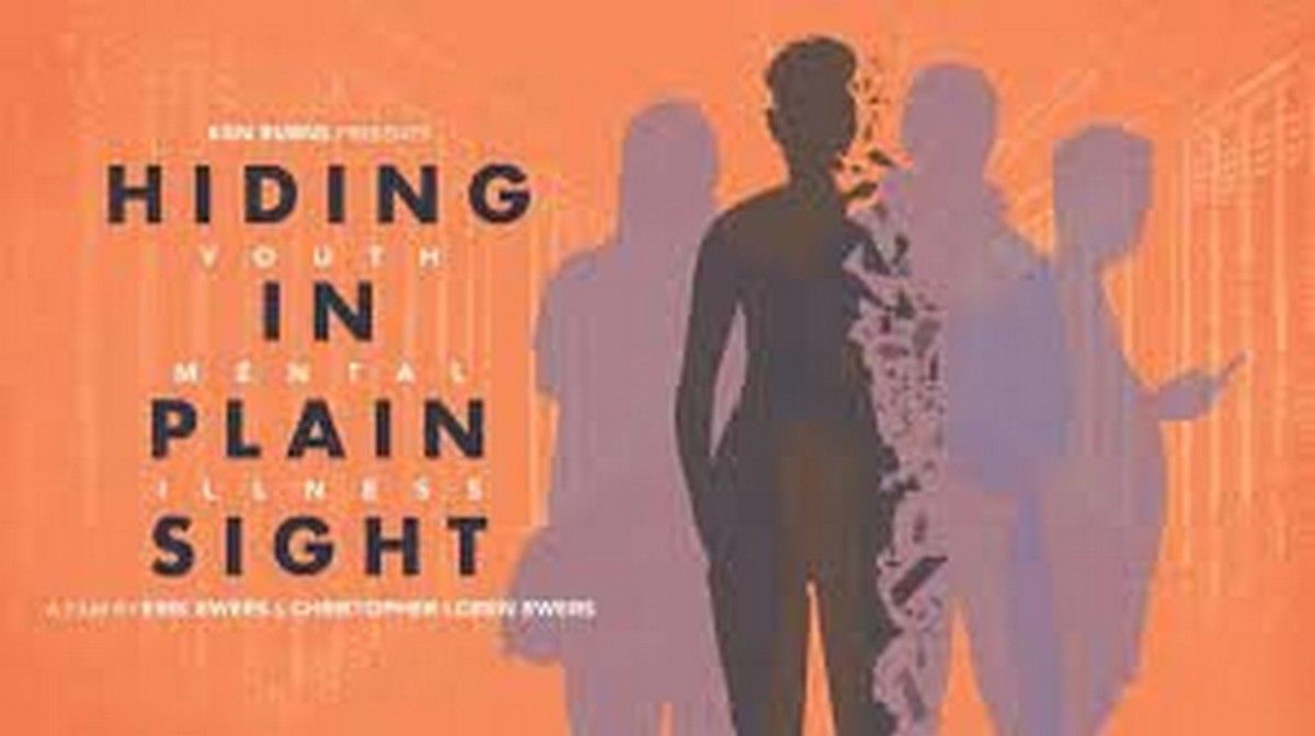 Poster for the Ken Burns documentary Hiding In Plain Sight, focusing on youth mental health and awareness.