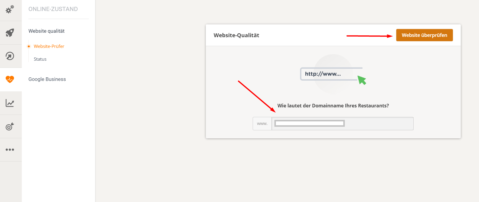 Benutzeroberfläche mit Texteingabefeld und „Validieren“-Schaltfläche, möglicherweise für die Anmeldung auf einer Website.