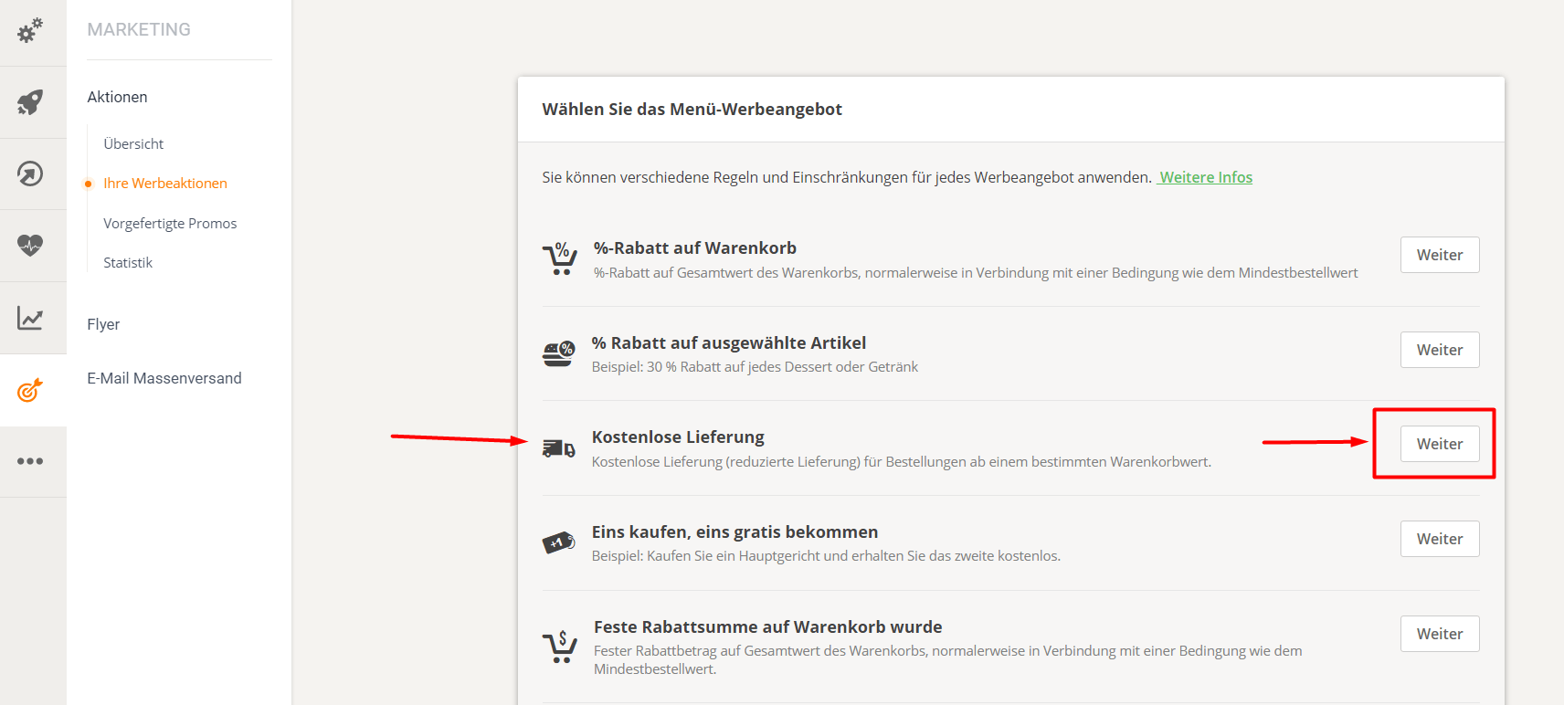 Screenshot einer Webseite: Website-Zustellungsoption mit hervorgehobenem „Bearbeiten“-Button.