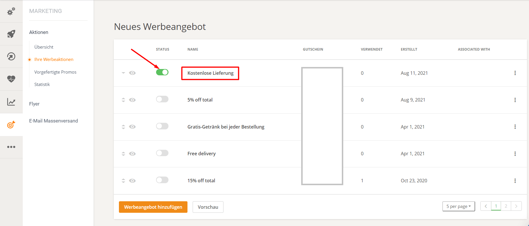 Benutzeroberfläche mit einer Schaltfläche „Neuen Fall erstellen“, die mit einem roten Rahmen hervorgehoben ist.