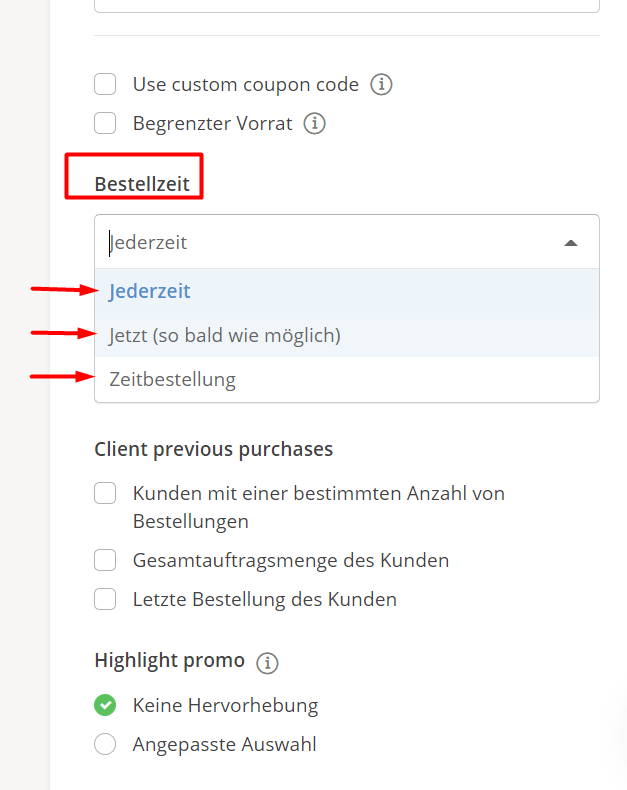 Screenshot of a checkout form, with a highlighted