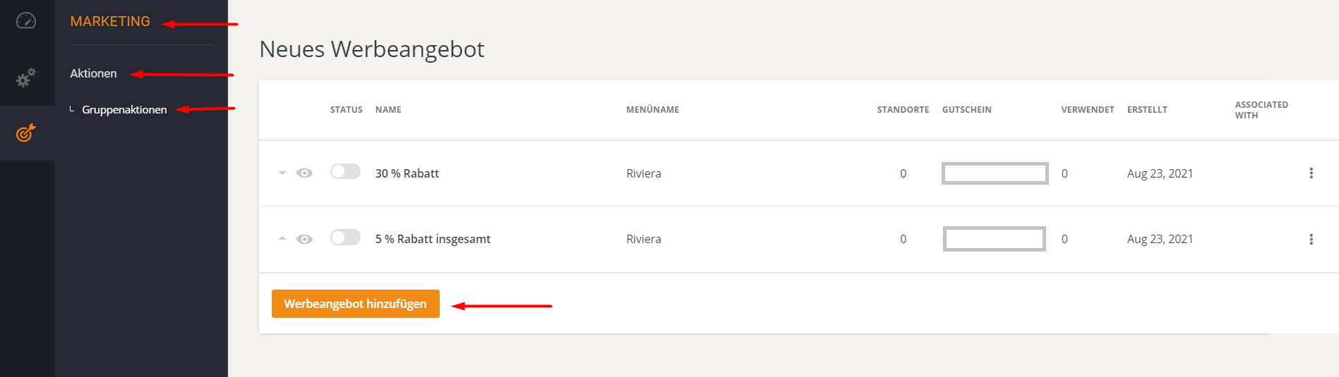 Webseite mit einem Formular zur Eingabe von Informationen; ein Absenden-Button ist hervorgehoben.