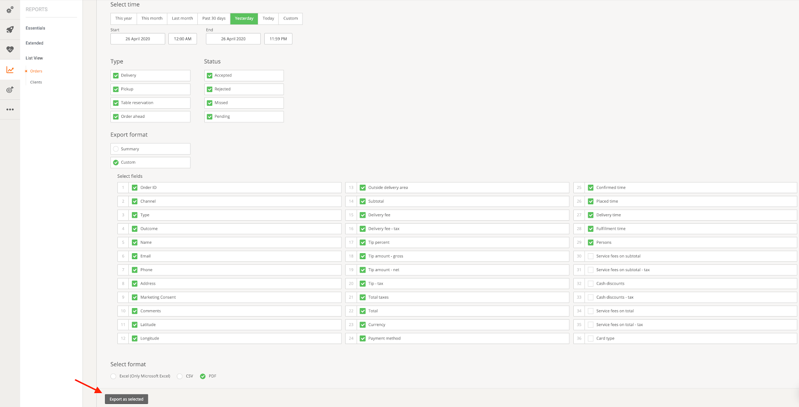 Webseite mit Formularfeldern und einer Tabelle zur Datenanzeige sowie einem „Änderungen speichern“-Button.