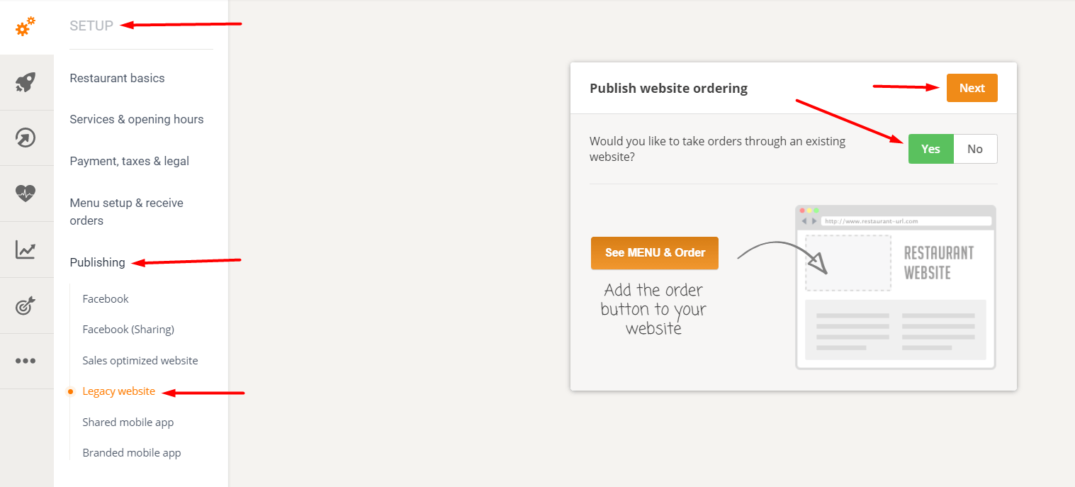 Website-Veröffentlichungsprozess. Schritt 1: Klicken Sie auf „Weiter“. Geben Sie die Nummer ein. Website-Vorschau.