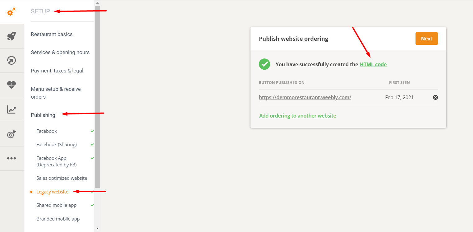 Website-Einstellungen mit einem grünen Häkchen, das die erfolgreiche Überprüfung eines DNS-Eintrags anzeigt.